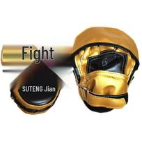 Sagitar 'Bo' Black with Gold Edge Arc-shaped Sanda Training Hand Target Black Surface with Gold Edge Hand Target