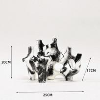 Resin Handicraft Hollow Irregular Coral Reef Piping Coral Abstract Ornament Decorative Figurines Home Decoration Accessories