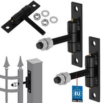 Kotarbau® Screw-In Gate Hinge With Grease Nipples For Gates, Doors, Wickets, Diameter 20 Mm, M20, Set Of 2