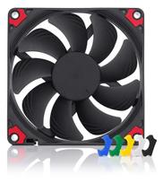 Noctua NF-A9x14 HS-PWM chromax.black.swap 92mm 14mm thick 4-pin PWM slim case fan with anti-vibration pads.