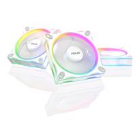 ASUS Prime MR120 ARGB Fan PC Case Fan, Double-Sided Lighting on Frame, 28mm Thickness, MR120 ARGB FAN WHITE 3IN1, Authorized Domestic Distributor