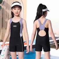Girls' One-Piece Quick-Dry Swimsuit for Racing & Hot Springs 3XL/140 (Height 120-130 cm, Weight 22.5-27.5 kg)