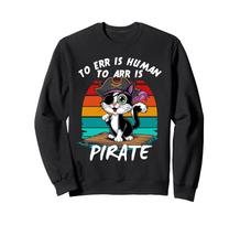 Cat Pirate Hat Retro Costume Halloween Carnival Araaf Sweatshirt