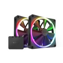 F140RGB 140mm x2 RGB Controller Included Black PC Case Fan RF-R14DF-B1 FN1767 [Used]