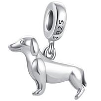 Charms Do Pandora Pakabukas Charms Šuo Taksas Pakabukai Braškė