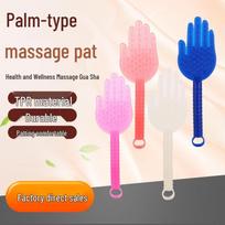 Silicone Meridian Massage Hammer and Gua Sha Palm Wellness Gift 1 nėra spalvos