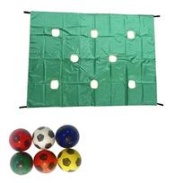 with Ball Hole Tarp Game Oxford Cloth Hole Tarpaulin Cooperative Group Toy  School Sports žalia