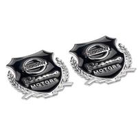 2Pcs 3D Metal Car Fender Trunk Stickers Badge Emblem Decal Center Cover For Nissan X-Trail Qashqai J11 T32 T31 NOTE Juke Patrol For Nissan