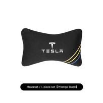 Keychain Leather Car Seat Headrest Memory Foam Comfort Neck Pillow For Tesla Model 3 Y S X Cybertruck Roadster Bonina Highland