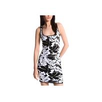 Michael Kors MmK Ss24 Palm Leaf Print Sleeveless Dress Women dresses Black MS4822DB8T-048 XS
