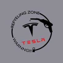 Car Fuel Tank Cap Decoration Sticker Tesla Model 3 Model S Model X Model Y Roadster Coil Mod WYE K80 Auto Exterior Decals For