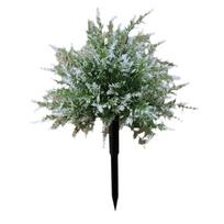 Realistic Lavender Bonsai Stake Plastic Real Touch Simulated Green Plants Handmade UV Protection Potted Bonsai Potted Bonsai balta