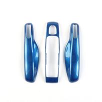 Sapphire Blue For Porsche Cayenne Macan 911 Boxster Cayman Panamera Fit 3 4 Button Remote Car Key Case Cover Holder Accessories