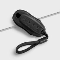 For Porsche Macan EV 2024-25 Imported Suede Smart Key Keyless Remote Entry Fob Case Cover Key Case for Car