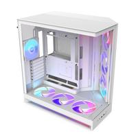 NZXT H9 Flow RGB+ (2025) Dual-Chamber Mid-Tower PC Case with RGB Fans and Control Hub, White (CM-H92FW-P1 CS9293)