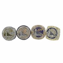 Golden State Warriors 2022 Curry 4 Championship Rings MVP Set Size 14