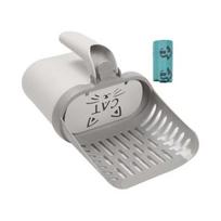Cat Litter Scooper with Holder Cat Litter Shovel with Integrated Detachable Waste Container Larrge Portable Cat Poop Scooper