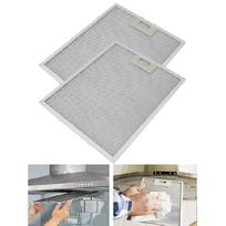 Replacement Grease Filter Set for Kitchen Ventilation Systems Two Washable Aluminium Units Dimensions 350 x 240 x 9 mm