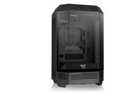 Thermaltake The Tower 300 Black Micro-Tower Micro-ATX PC Case with 3-Sided Tempered Glass Panels, Octagonal Style, Black (CA-1Y4-00S1WN-00 CS8881)