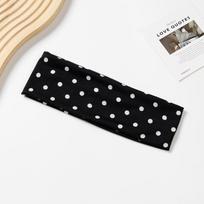 Retro Polka Dot Wide Headbands Elastic Sweat-Absorbent Hair Bands For Women Yoga Sports Dating Hair Accessories