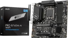 MSI PRO B760M-A WiFi ProSeries Motherboard (Supports 12th13th14th Generation Intel Processors, LGA 1700, DDR5, PCIe 4.0, M.2, 2.5Gbps LAN, USB 3.2