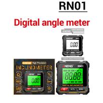 360 Degree Protractor RN01 Digital Angle Gauge Goniometer Four-sided Strong Magnetic Protractor Tester Measuring Tools RN01