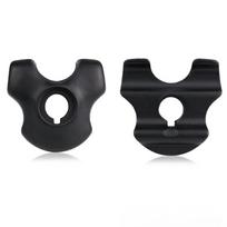 2PCS Bike Seatpost Clamp Steel Bicycle Seat Pipe 7x9mm Ultralight Oval/Round Sadde Tube Clips With Screw For Carbon Saddle Rails BLACK ED
