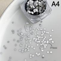 Holographic Laser Star Love Sequins Nail Glitter Gold Silver Sequin Mix Size Paillette DIY Design Nail Art Decorations Tool