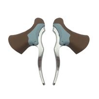 Accessories Fixed Gear Road Bike Front & Rear Anti-slip Bike Drop Bar Cycling Brake Levers Bicycle Brake Handle Handlebar Set