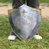 45,72 cm Viduramžių Tamplierių Skydas Šildomasis Skydas Viduramžių Riterio Kryžiaus Skydas Helovino Cosplay Vaidmens Kostiumas Larp Šarvų Skydas Dovana 45.72 cm