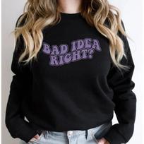 Bad Idea Right Sweatshirt Olivia Guts Album Sweatshirts Album Songs Merch Women Hoodies Long Sleeve Pullovers Gift for Fans S juoda