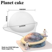 Moon Mousse Cake Silicone Mold Crescent Chocolate Candy Baking Mould Pudding Candle Gypsum Making Set DIY Birthday Party Gifts white