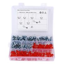 160PCS Hydraulic Grease Fitting 6 Sizes Hex Straight Elbow Type for Cars Motorcycles Trucks Farms