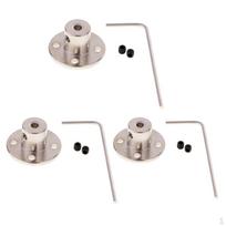 Metal Flange Shaft Coupling Rigid Motors Guide Bearing 4mm+6mm+8mm