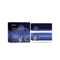 Naktinės priežiūros pleistrai su raminančiomis žolelėmis kūno detoksikacijai, atsipalaidavimui miegui 28 pcs blue