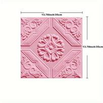 35*35cm Lubų Stogo Dekoravimo Tapetai Lipnūs Miegamojo 3D Vandeniui Atsparūs Fono Sienos Tapetai 5pcs 35x35cm