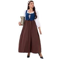 Renaissance dress cos dress, farmer and maid European court medieval vintage clothing S