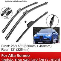 Alfa Romeo Stelvio Tipo 949 visureigio priekinio stiklo valytuvų šluotelės (2017–2020 m) Rear Wiper