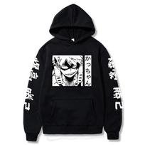 My Hero Academia Hoodie Bakugo Katsuki Boku Cosplay Sweatshirts Harajuku Printed Pullover New Fashion Long Sleeve Streetwear M