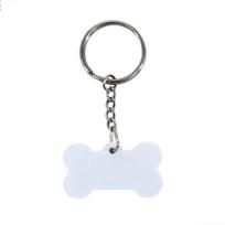 WTEMPO Heat Sublimation Blank Dog Tags Clear Acrylic Keychain Blanks Dog Bone Shape Transparent Blank Plates for DIY 10pcs balta