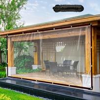 Clear Windproof Tarpaulin w/ Seal Ring. For Garden,Chicken Coop,Camping.Lightweight,Durable & Waterproof. Perfect Outdoor Cover! 2*3M