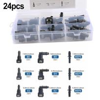 24 Pieces Diesel Fuel Line Quick Connector Repair Kit Offering Snap Fit Connectors for Fast and Secure Hose Repair