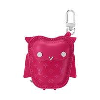 Louis Vuitton Owl Shaped Spring Clip Wallet Men Wallet Rose-Pink M03443 Shopping Bag Set(Basic Set+Shopping Bag)