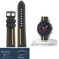 Susiūtas odinis dirželis 22mm Casio EQB900 EDIFICE EQB-501 500 EFR303 laikrodžiui Apyrankė EQB-800BL ECB-900 vyriškas laikrodžio dirželis 22mm black