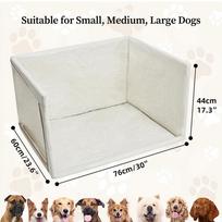 Dog Litter Box Waterproof Pet Toilet with High Walls Foldable Spill Proof Puppy Pad Holder Tray with 6 Clips for Pet Cat
