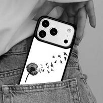 Dandelion Flower Flying Phone Case for iPhone 16e 15 14 13 12 17 Pro Max Plus Air 17pro Cover Coque iPhone 15 Plus