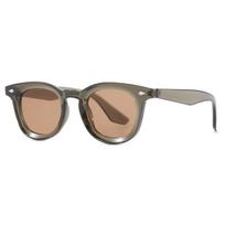 Luxury Brand Designer Small Frame Sunglasses Women for Men Popular Sun Glasses Vintage Punk Shade Rivet Frame Fishing Eyeglasses