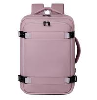 Compact, Lightweight 40*25*20 Carry-On Bag with Vacuum Bag Option, Versatile Double Shoulder Backpack, Ideal for Air Travel, Women-Friendly Design 40*25*20 šviesi violetinė
