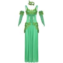 Green Forest Elf Fairy Costume for Halloween Masquerade One Size vaizdas spalva spalva
