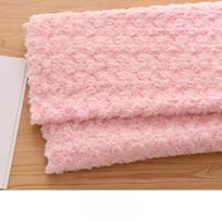 25x50cm Small Rose Plush Grinding Ring Brush Flower Plush Fabric DIY Plush Toys Cotton Doll Hair Clothing Carpet Home Fabric 25x50cm